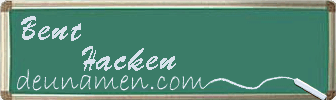 Bent Hacken Visitenkarte